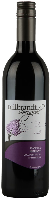 Milbrandt Traditions Merlot 2016 Front Bottle Shot