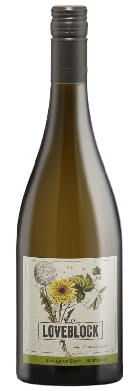 Loveblock Sauvignon Blanc 2024 Front Bottle Shot