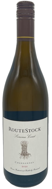 RouteStock Sonoma Coast Chardonnay 2021 Front Bottle Shot