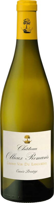Chateau Ollieux Romanis Cuvee Prestige Blanc 2021 Front Bottle Shot