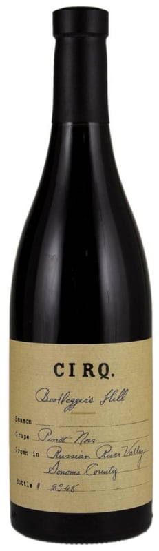Cirq Bootleggers Hill Pinot Noir 2015 Front Bottle Shot