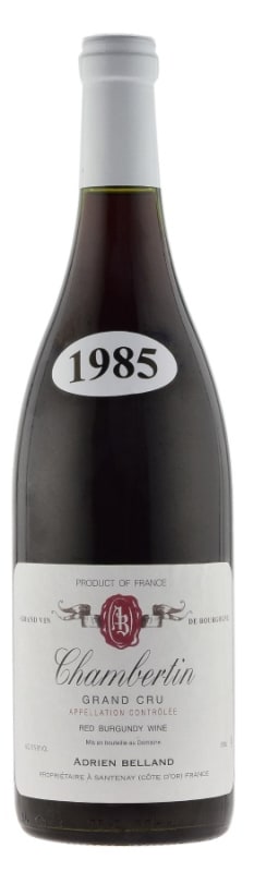 Adrien Belland Chambertin Grand Cru 1985 Front Bottle Shot