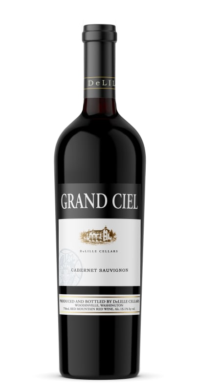 DeLille Grand Ciel Cabernet Sauvignon 2018 Front Bottle Shot