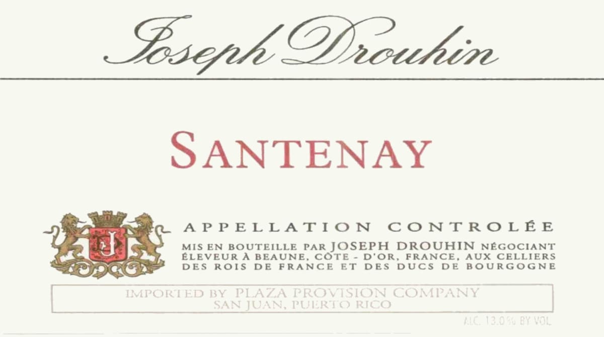 Joseph Drouhin Santenay 2006 Front Label