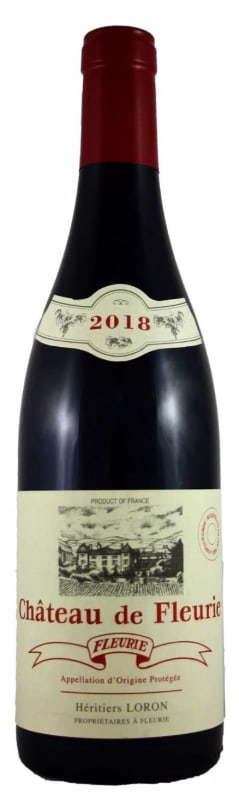 Jean Loron Chateau de Fleurie 2018 Front Bottle Shot