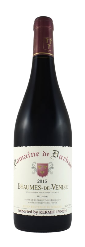Domaine de Durban Beaumes-de-Venise 2015 Front Bottle Shot