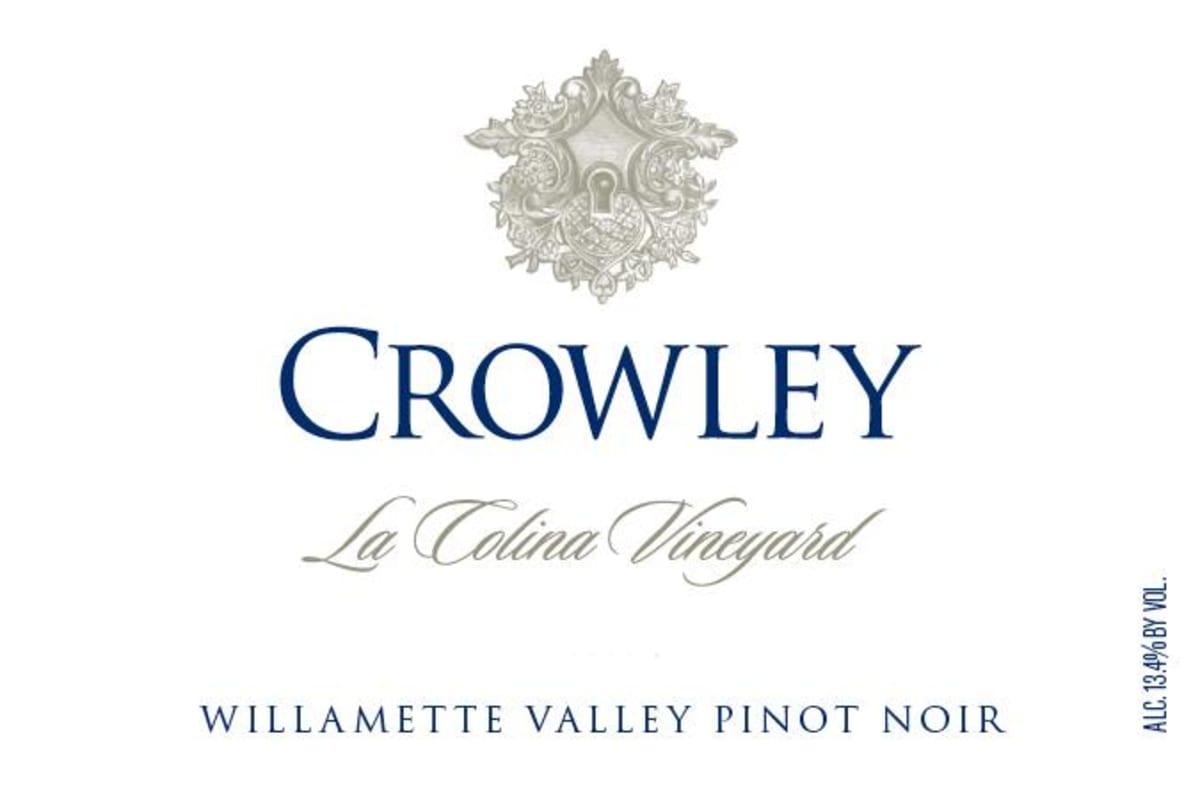 Crowley La Colina Vineyard Pinot Noir 2014 Front Label