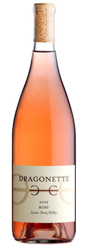 Dragonette Cellars Santa Ynez Valley Rose 2025 Front Bottle Shot
