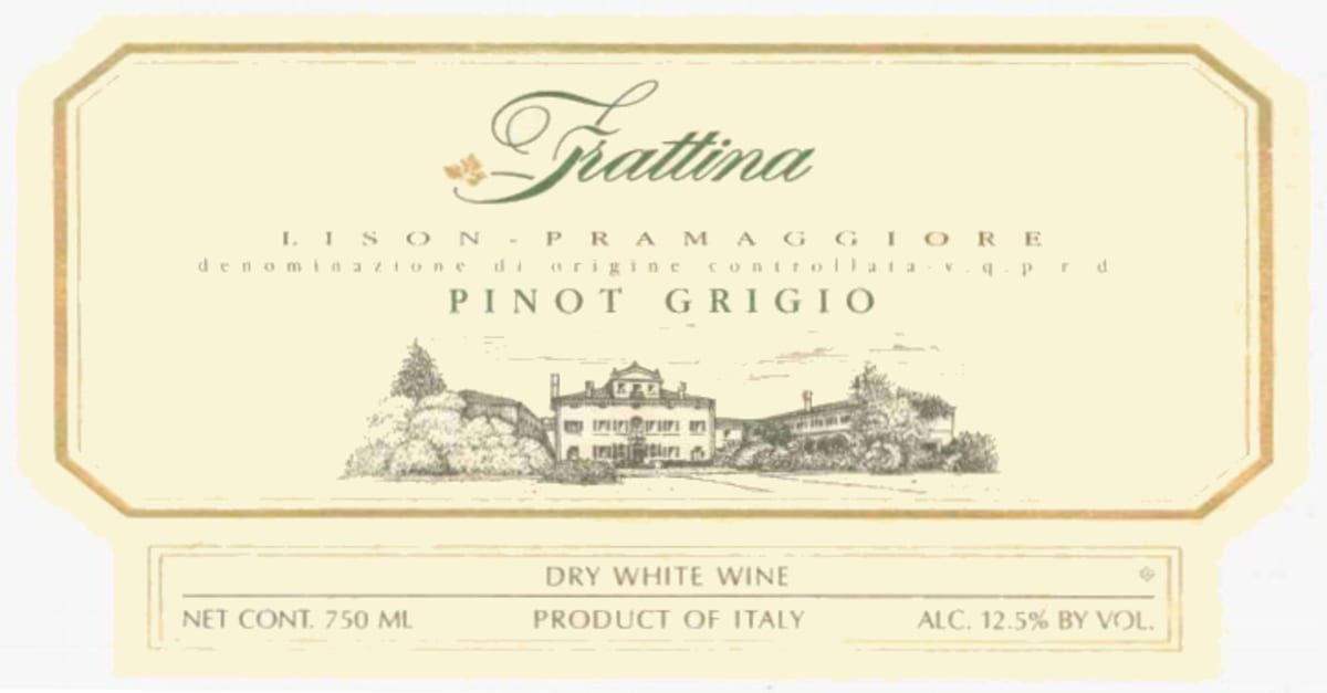 Villa Frattina Lison-Pramaggiore Pinot Grigio 2004 Front Label