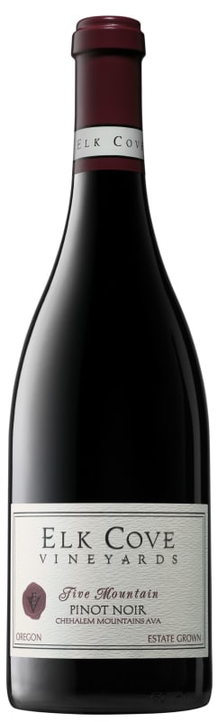 Elk Cove Five Mountain Pinot Noir 2021 Front Bottle Shot