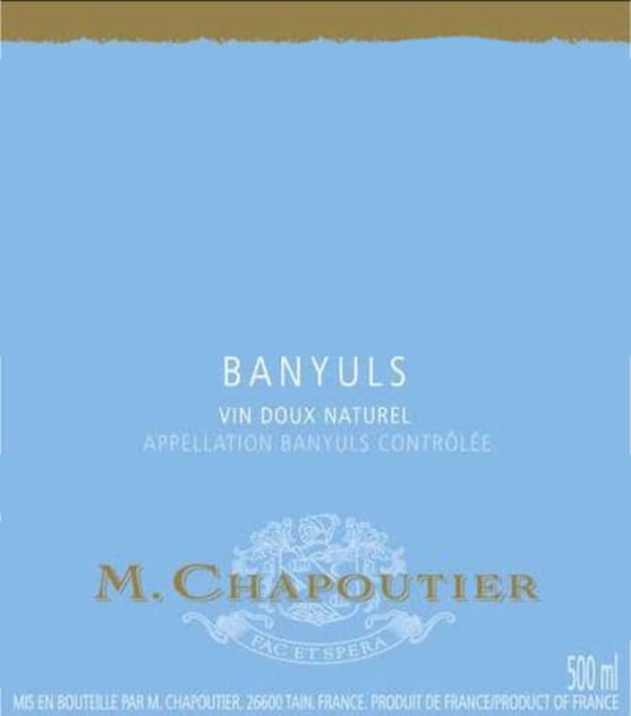 M. Chapoutier Banyuls 1993 Front Label