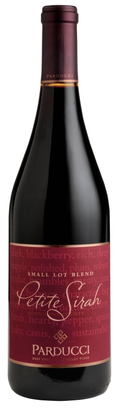 Parducci Small Lot Petite Sirah 2013 Front Bottle Shot