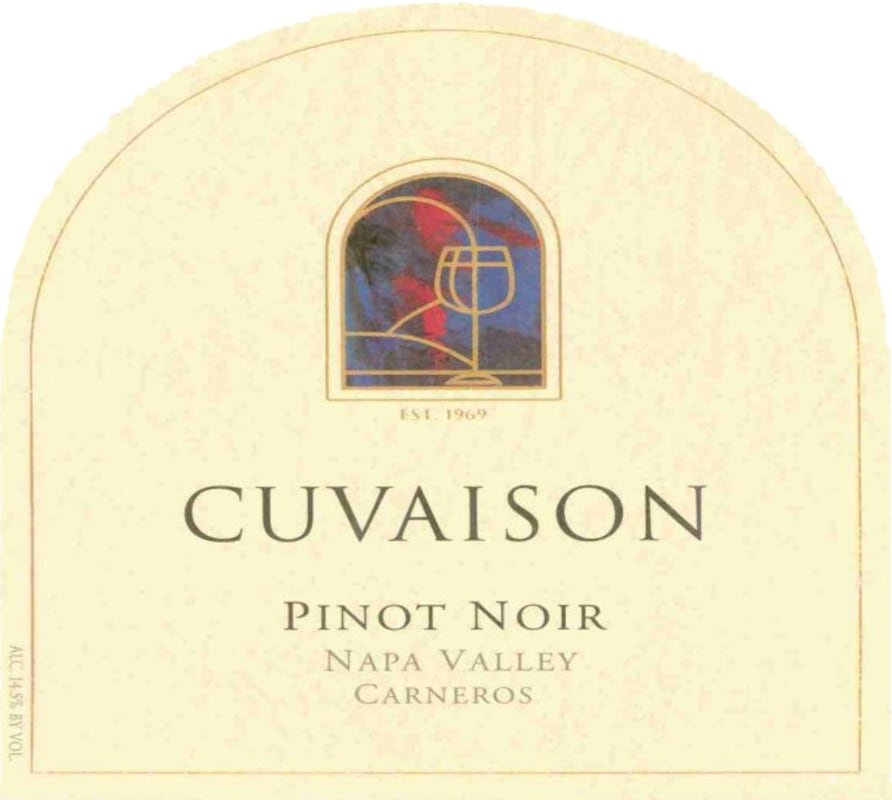 Cuvaison Carneros Pinot Noir 2001 Front Label
