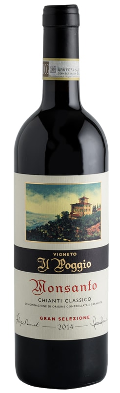 Castello di Monsanto Il Poggio Chianti Classico Gran Selezione 2014 Front Bottle Shot