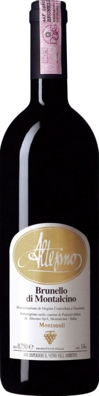 Altesino Montosoli Brunello di Montalcino 2001 Front Bottle Shot