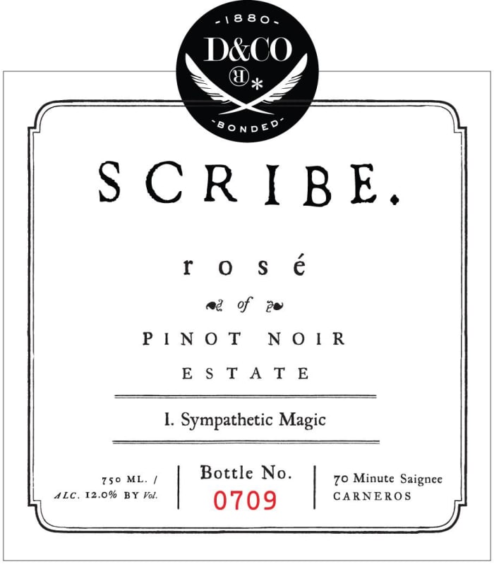 Scribe Rose of Pinot Noir 2017 Front Label