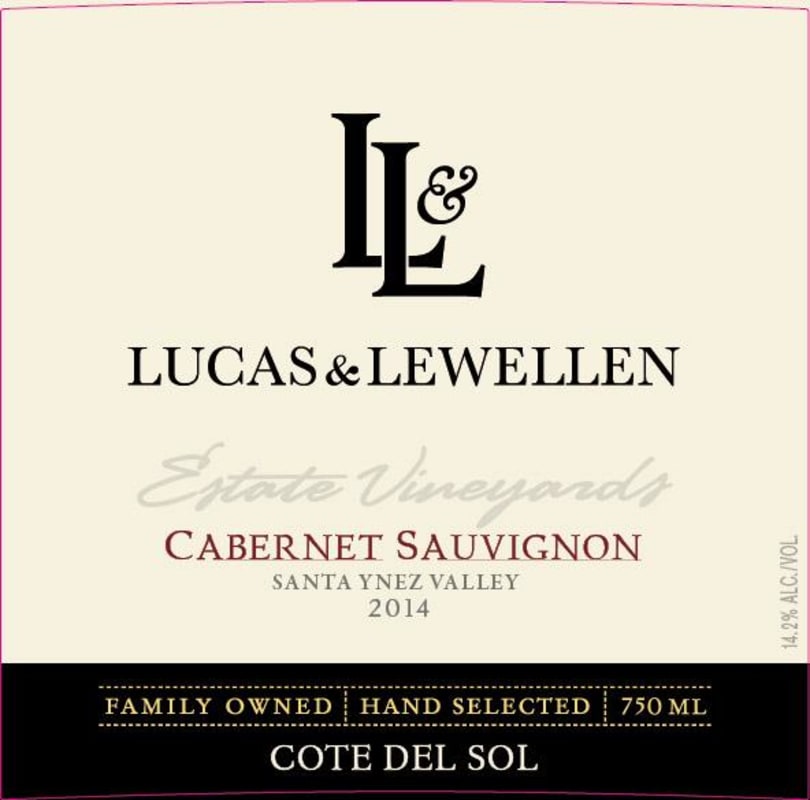 Lucas & Lewellen Cote del Sol Cabernet Sauvignon 2014 Front Label