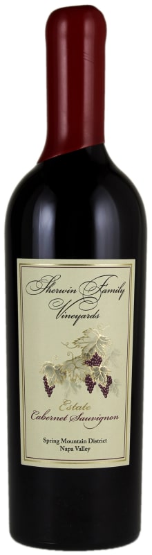 Sherwin Family Vineyards Spring Mountain District Estate Cabernet Sauvignon 2003 Front Bottle Shot