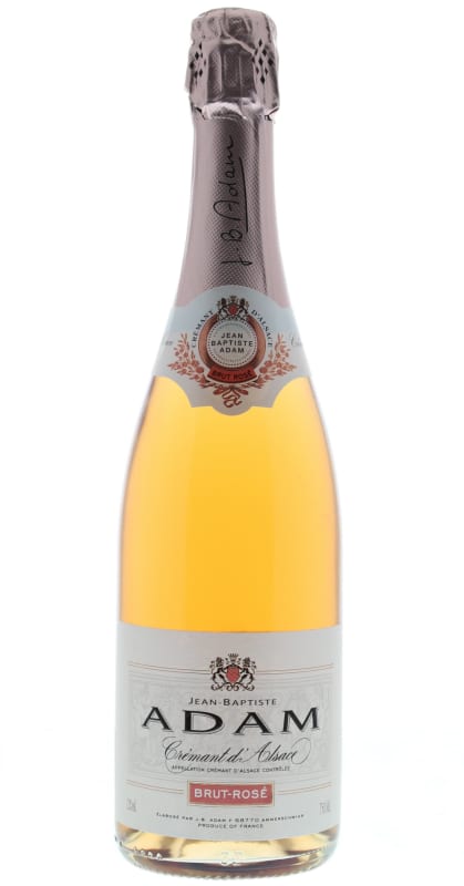 Jean-Baptiste Adam Cremant d'Alsace Brut Rose Front Bottle Shot