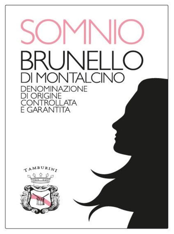 Tamburini Brunello di Montalcino Somnio 2012 Front Label