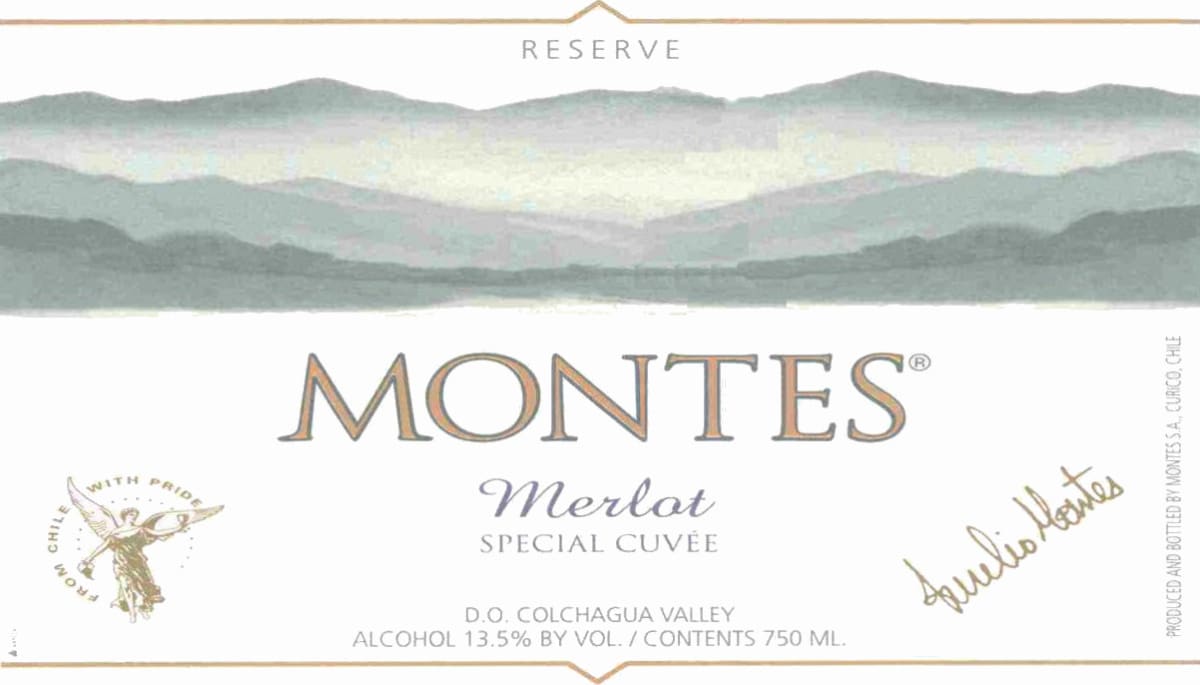 Montes Special Cuvee Reserve Merlot 2013 Front Label