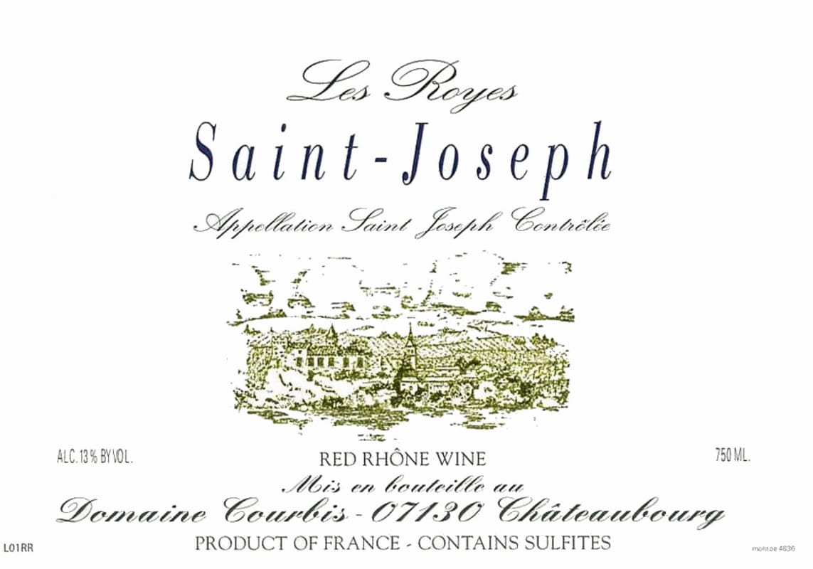 Courbis Saint-Joseph Les Royes 2013 Front Label