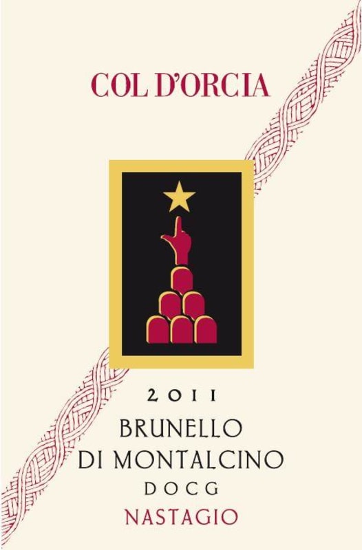 Col d'Orcia Brunello di Montalcino Nastagio 2011 Front Label