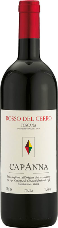 Capanna Rosso del Cerro 2018 Front Bottle Shot