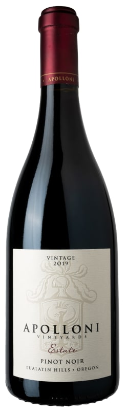 Apolloni Vineyards Estate Pinot Noir 2019 Front Bottle Shot