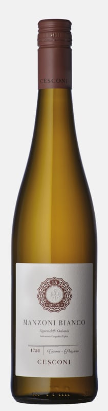 Cesconi Manzoni Bianco 2017 Front Bottle Shot