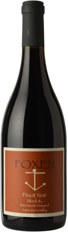 Foxen Bien Nacido Block 8 Pinot Noir 2016 Front Bottle Shot