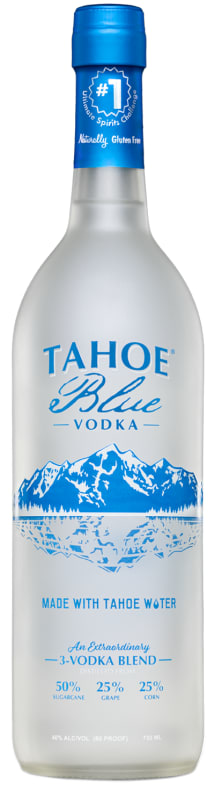 Tahoe Blue Vodka Front Bottle Shot