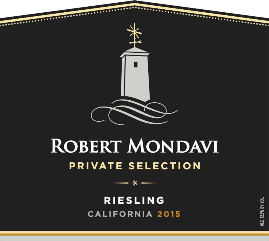 Robert Mondavi Private Selection Riesling 2015 Front Label