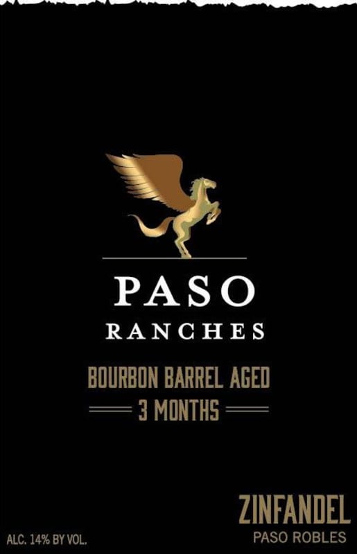 Paso Ranches Bourbon Barrel Aged Zinfandel 2015 Front Label