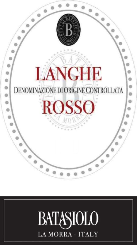 Beni di Batasiolo Langhe Rosso 2012 Front Label