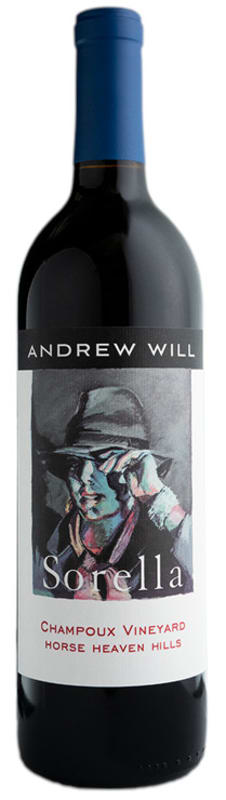 Andrew Will Winery Sorella 2019 Front Bottle Shot