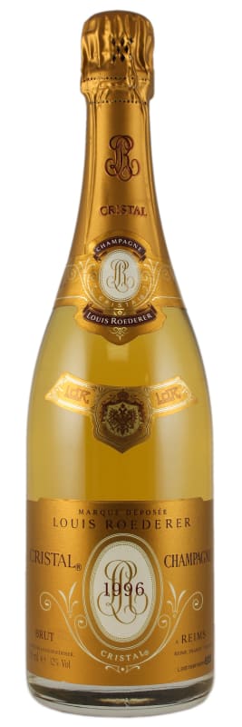 Louis Roederer Cristal Brut 1996 Front Bottle Shot