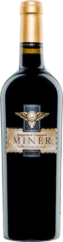 Miner Family Stagecoach Vineyard Merlot 2019 Front Bottle Shot
