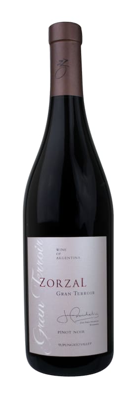 Zorzal Gran Terroir Pinot Noir 2017 Front Bottle Shot