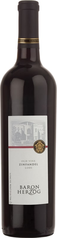 Baron Herzog Old Vine Zinfandel (OU Kosher) 2012 Front Bottle Shot