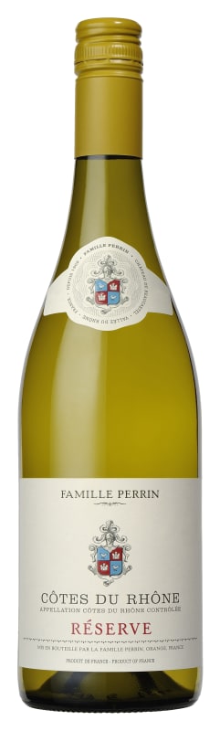 Famille Perrin Reserve Cotes du Rhone Blanc 2025 Front Bottle Shot