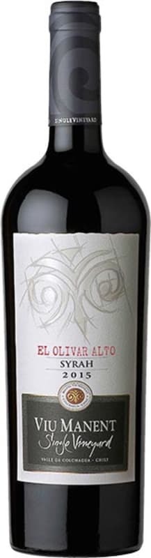 Viu Manent El Olivar Alto Single Vineyard Syrah 2015 Front Bottle Shot