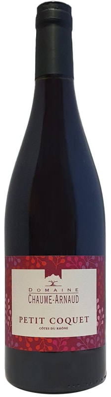 Domaine Chaume-Arnaud Cotes du Rhone Le Petit Coquet 2023 Front Bottle Shot