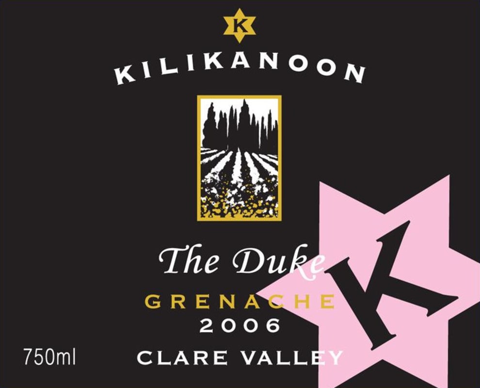 Kilikanoon The Duke Reserve Grenache 2006 Front Label