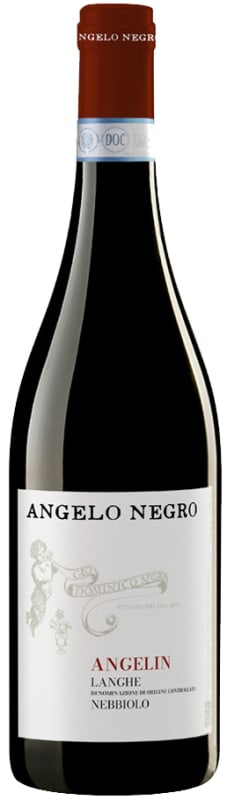 Angelo Negro Angelin Langhe Nebbiolo 2024 Front Bottle Shot