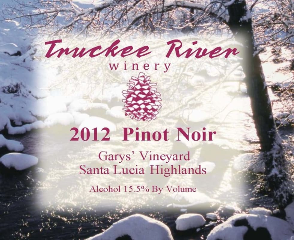 Truckee River Winery Gary's Vineyard Pinot Noir 2012 Front Label