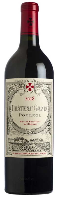Chateau Gazin 2018 Front Bottle Shot