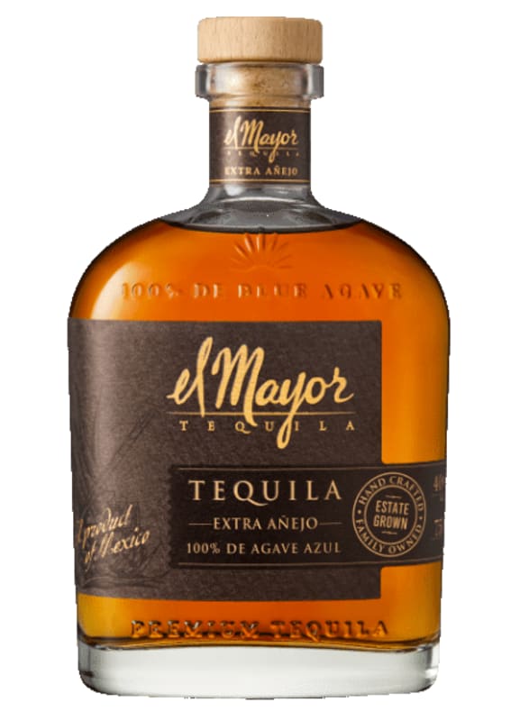 El Mayor Extra Anejo Tequila Front Bottle Shot