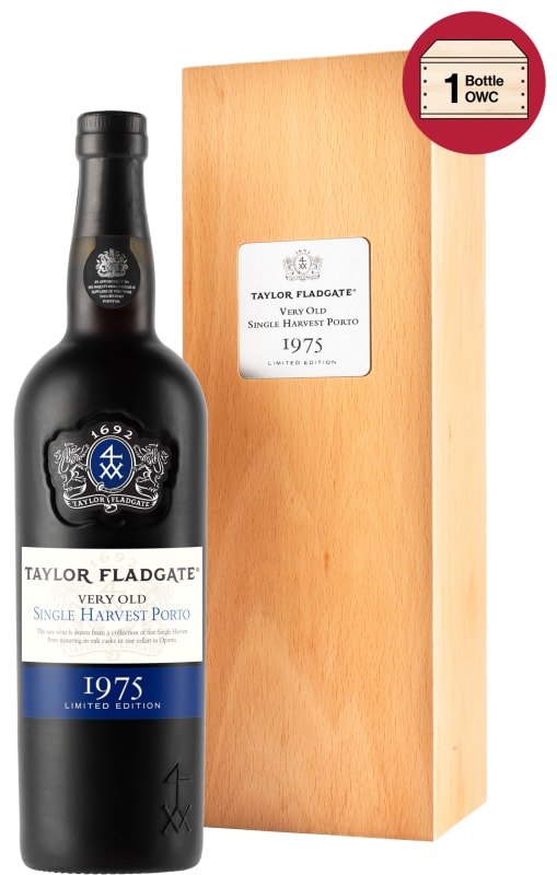 Taylor Fladgate Very Old Single Harvest Port (1 Bottle in OWC) 1975 Front Bottle Shot