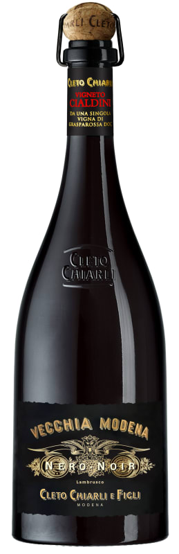 Cleto Chiarli Lambrusco Grasparossa di Vecchia Modena Nero Vigneto Cialdini 2023 Front Bottle Shot